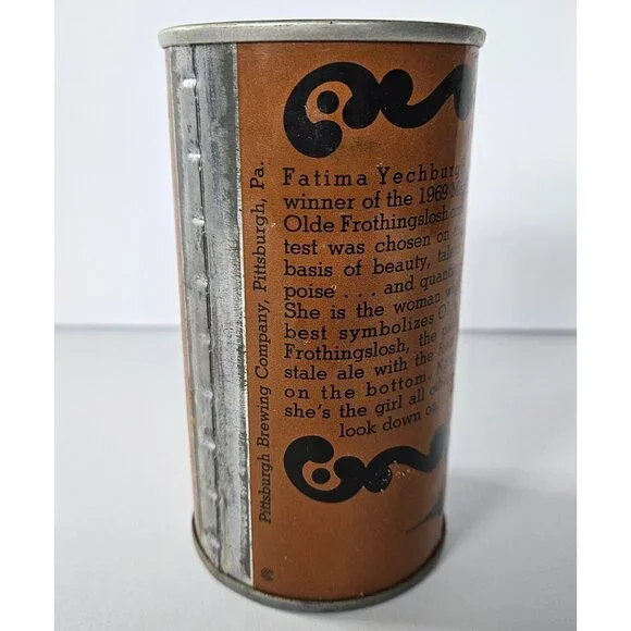 Olde Frothingslosh Brown Label collectible 12 oz empty can Pittsburgh Brewing PA - Picture 5 of 16